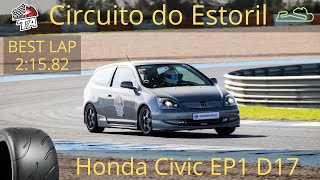 Onboard Circuito do Estoril 2:15.82 Honda Civic EP1 D17 Nankang AR-1